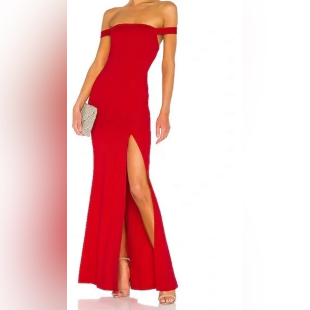 Lovers + Friends - Halter Neck Maxi Dress - Red